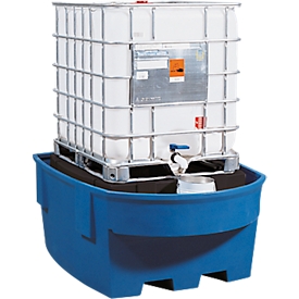 Tankcontainer-Station mit integrierter Abstellfläche
