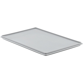 Tapa de cierre EF D 64 para caja con dimensiones norma europea, gris