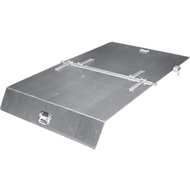Tapa para contenedor basculante automático tipo EXPO 1200/EXPO-E 1200/4A 1200/SK 1200, galvanizada