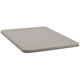 Tapa plana para recipiente rectangular, 2200 l, gris