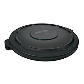 Tapa Rubbermaid Brute para contenedor redondo de 166,5 l, con canaletas de drenaje y cierre a presión, 699 x 622 x 51 mm, plástico, negro