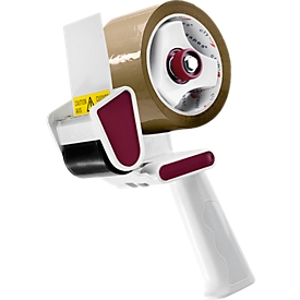 Tape afroller, voor plakband tot 50 mm breed en tot 180 m lang, met geïntegreerde rem