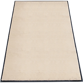 Tapis anti-salissures Eazycare Style de Miltex, de forme carrée, antistatique, résistant aux UV, lavable, en ECONYL® et caoutchouc Niltril, 1 200 x 2 000 mm, ivoire clair