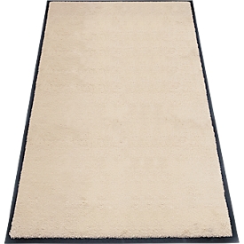 Tapis anti-salissures Eazycare Style de Miltex, rectangulaire, antistatique, résistant aux UV, lavable, en ECONYL® et caoutchouc Niltril, 850 x 1 500 mm, ivoire clair