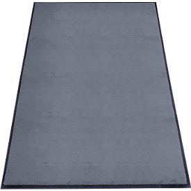 tapis anti-salissures miltex Eazycare Style, angulaire, antistatique, résistant aux UV, lavable, nylon haute torsion &amp; caoutchouc Niltril, 1200 x 2000 mm, bleu-gris