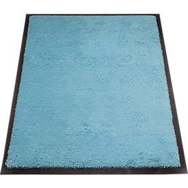tapis anti-salissures miltex Eazycare Style, angulaire, antistatique, résistant aux UV, lavable, nylon haute torsion &amp; caoutchouc niltril, 600 x 850 mm, bleu pastel