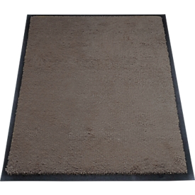 tapis anti-salissures miltex Eazycare Style, angulaire, antistatique, résistant aux UV, lavable, nylon haute torsion &amp; caoutchouc Niltril, 600 x 850 mm, gris-brun