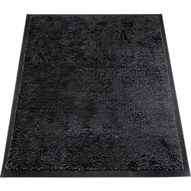 tapis anti-salissures miltex Eazycare Style, angulaire, antistatique, résistant aux UV, lavable, nylon haute torsion & caoutchouc Niltril, 600 x 850 mm, noir profond