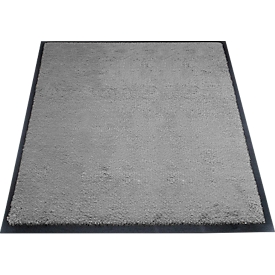 tapis anti-salissures miltex Eazycare Style, angulaire, antistatique, résistant aux UV, lavable, nylon haute torsion &amp; caoutchouc Niltril, 750 x 850 mm, gris basalte