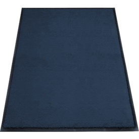 tapis anti-salissures miltex Eazycare Style, angulaire, antistatique, résistant aux UV, lavable, nylon haute torsion &amp; caoutchouc Niltril, 800 x 1200 mm, bleu acier