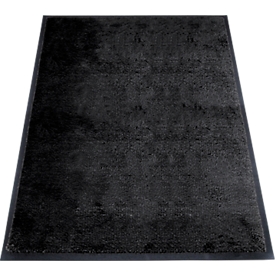 tapis anti-salissures miltex Eazycare Style, angulaire, antistatique, résistant aux UV, lavable, nylon haute torsion & caoutchouc Niltril, 800 x 1200 mm, noir profond