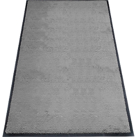 tapis anti-salissures miltex Eazycare Style, angulaire, antistatique, résistant aux UV, lavable, nylon haute torsion &amp; caoutchouc Niltril, 850 x 1500 mm, gris basalte