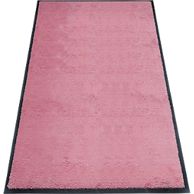 tapis anti-salissures miltex Eazycare Style, angulaire, antistatique, résistant aux UV, lavable, nylon haute torsion &amp; caoutchouc niltril, 850 x 1500 mm, rose clair