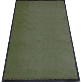 tapis anti-salissures miltex Eazycare Style, angulaire, antistatique, résistant aux UV, lavable, nylon haute torsion &amp; caoutchouc Niltril, 850 x 1500 mm, vert oxyde de chrome
