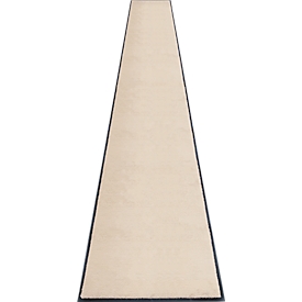 tapis anti-salissures miltex Eazycare Style, angulaire, antistatique, résistant aux UV, lavable, nylon haute torsion &amp; caoutchouc niltril, 850 x 3000 mm, ivoire clair
