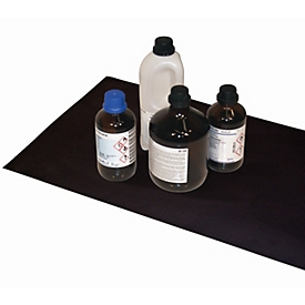 Tapis antidérapant pour les armoires de sécurité asecos de la série S90, noir, L 630 x P 340 x H 1,3 mm