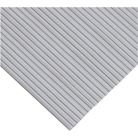 Tapis chemin ergonomique, à la découpe, 600 mm de large, gris