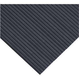 Tapis chemin ergonomique, rouleau de 10 m, 1000 mm de large, noir