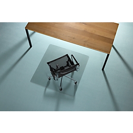 Tapis de protection de sol Ecogrip® Solid-RS Office Products, pour moquette, picots d'ancrage, antidérapant &amp; difficilement inflammable, 1100 x 1200 mm, PC &amp; PUR, transparent
