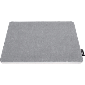 Tapis de souris Sigel Eyestyle, L 250 x P 200 x H 7 mm, surface textile en PET recyclé, gris clair/noir 