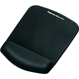 Tapis souris avec repose-poignets PlushTouch Fellowes - antidérapant - noir