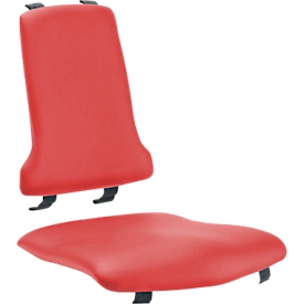 Tapizado de sustitución Sintec, con apoyo lumbar, cuero sintético, Stamskin Top rojo