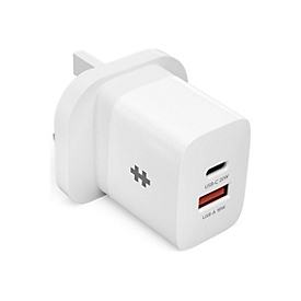 Targus HyperJuice - Netzteil - 3.1 A - PD - 2 Ausgabeanschlussstellen (USB, USB-C)