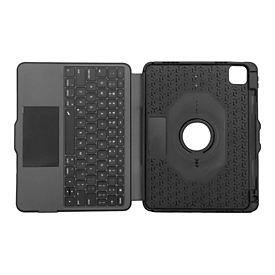 Targus Versavu - Tastatur und Foliohülle - mit Trackpad - hinterleuchtet - kabellos - Bluetooth 5.0