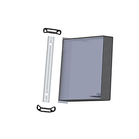 Tarifold Biella 6920303 - Acier inoxydable - Aluminium - 20 feuilles - A4 - 760 g