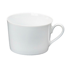 Tasse à café Heike, 0,20 litre, porcelaine, blanc, lot de 6