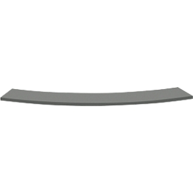 Tassenplanchet Tool, rond, B 1320 x D 200 mm, antraciet