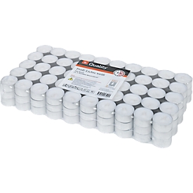 Tea lights professional lights, white, 150 pieces, approx. 6 hours burning time