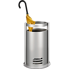 tec-art umbrella stand, steel, coated aluminium silver plated