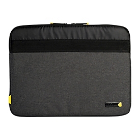 techair Eco - Notebook-Hülle - 35.8 cm - 12" - 14.1" - Grau/Schwarz