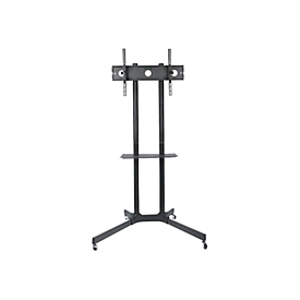 Techly Aufstellung - für Flachbildschirm - Schwarz - Bildschirmgröße: 76.2-165.1 cm (30"-65")