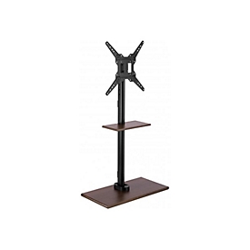 Techly Aufstellung - für LCD TV - Kunststoff, MDF, Stahl - Schwarz - Bildschirmgröße: 58.4-139.7 cm (23"-55")
