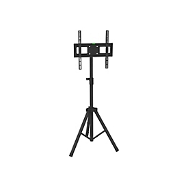 Techly Aufstellung - Universal-Stativ - für TV - Kunststoff, Stahl - Schwarz - Bildschirmgröße: 43-152 cm (17"-60")