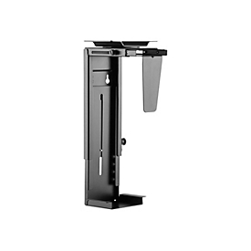 TECHly - Befestigungskit (CPU-Halterung) - einstellbar - Metall - Schwarz - Wandmontage, unter dem Schreibtisch