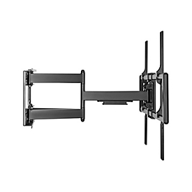 Techly Befestigungskit (Wandbefestigung) - für Curved Panel/Flat Panel - schmal - Stahl - Schwarz - Bildschirmgröße: 152-305 cm (60"-120")