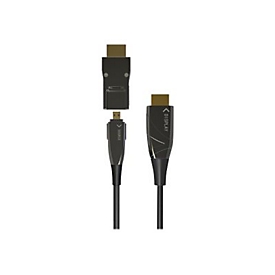 TECHly - Highspeed - HDMI-Kabel mit Ethernet - HDMI männlich zu mikro HDMI männlich - 10 m - Glasfaser