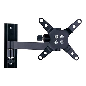 Techly ICA-LCD 105BK - Befestigungskit (Wandplatte, Halterung für Display) - einstellbarer Arm - für LCD TV - Schwarz - Bildschirmgröße: 33-76.2 cm (13"-30")