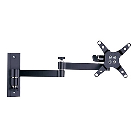 Techly LED 100 - Befestigungskit (Schwenkarm-Wandhalterung) - für LCD TV - Schwarz - Bildschirmgröße: 33-76.2 cm (13"-30")