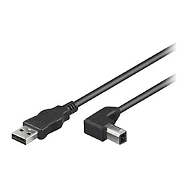 TECHly - USB-Kabel - USB (M) zu USB Typ B (M) gewinkelt - USB 2.0 - 300 V - 3 m