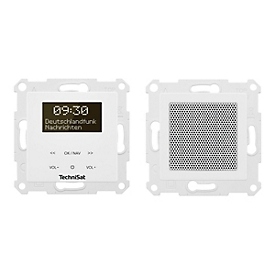 TechniSat DigitRadio UP 55 - DAB-Radio - 2 x 2 Watt - weiß