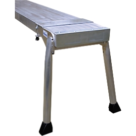 Teleboard, van aluminium, lengte 3 meter, incl. board stand