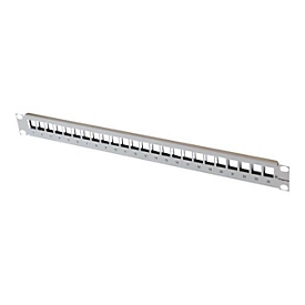 Telegärtner - Frontabdeckung - Grau, RAL 7035 - 1U - 48.3 cm (19") - 24 Ports
