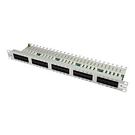 Telegärtner ISDN/Telephone Patch Panel MPPI50-H - Patch Panel - UTP - RJ-45 X 50 - Hellgrau, RAL 7035 - 1U