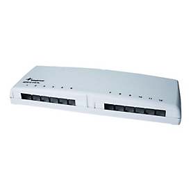 Telegärtner Mini Distributor MPD12 - Kabelverteilerkasten - DIN schienenmontierbar - Alpine White - 12 Ports