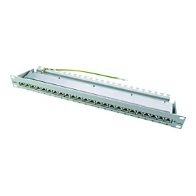 Telegärtner MPP24-HS K - Patch Panel - CAT 6a - STP - RJ-45 X 24 - Schwarz