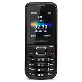 Téléphone mobile SC 230 Swisstone, téléphone mobile GSM, fonction double SIM